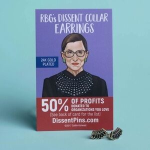 🫶🏻 RBG Dissent Earrings (+ 1 Extra)